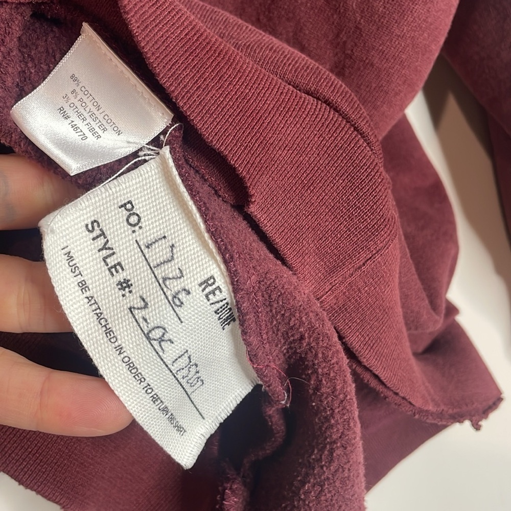 Re/Done | Women’s Distressed Champion Sweatshirt NWT - Picture 10 of 11